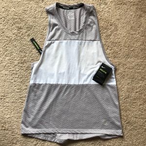 Nike Dri-Fit Running Gray/White Tank